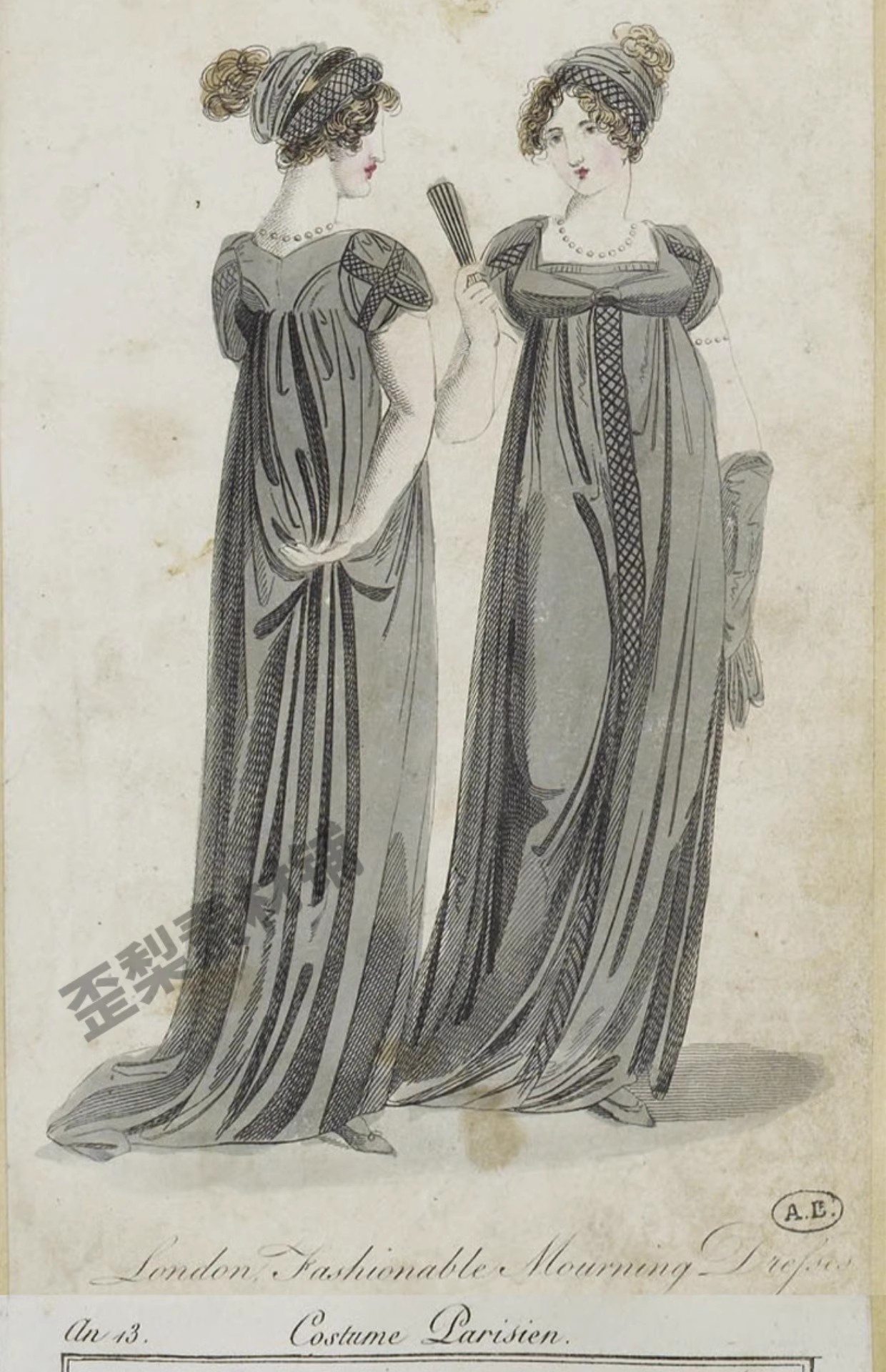 图片[9]-120幅，FashionPlates1804-1805欧美时装手账电子版图片素材junk journal-美肚杀分享