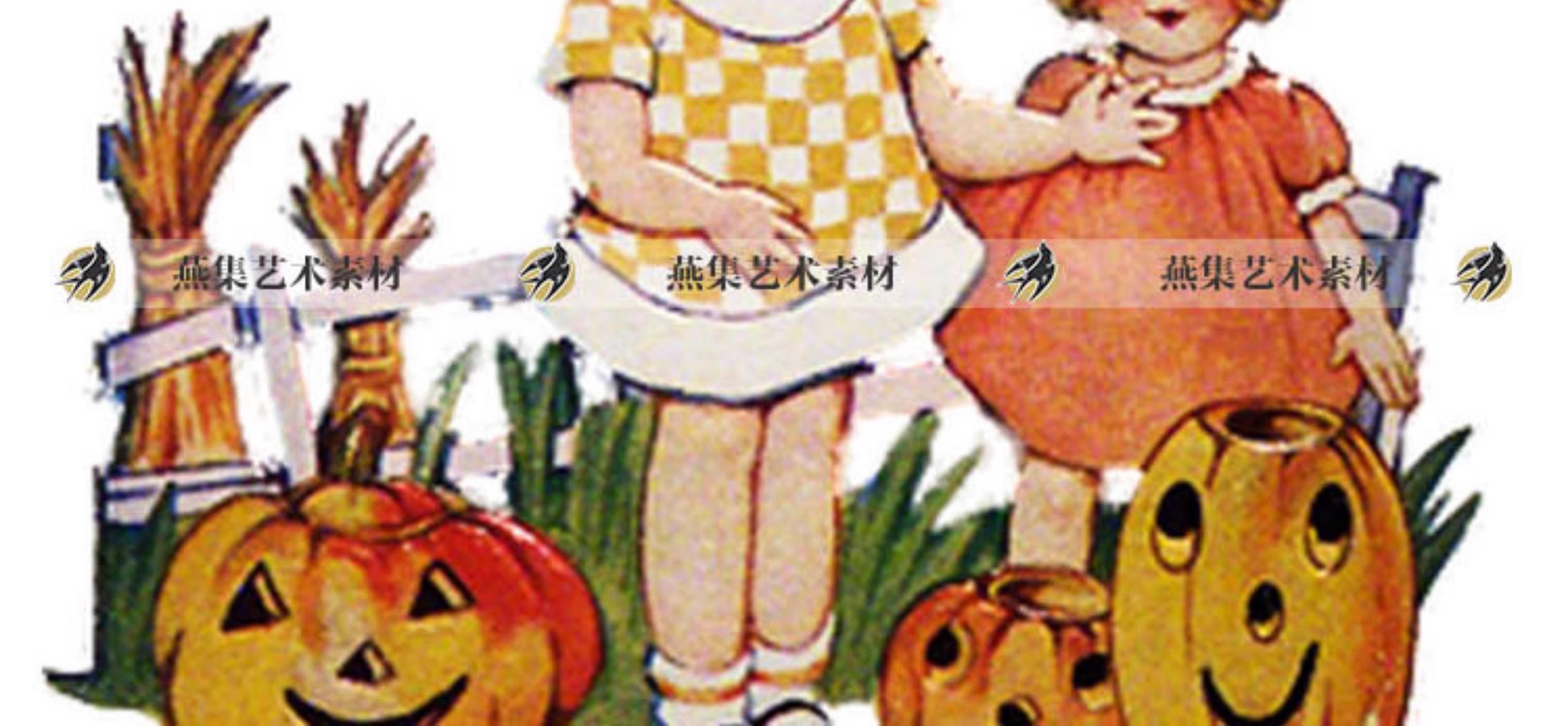 图片[9]-200幅，昭和娃娃jouk journal电子手账可爱婴童贴纸插画 vintage复古素材-美肚杀分享