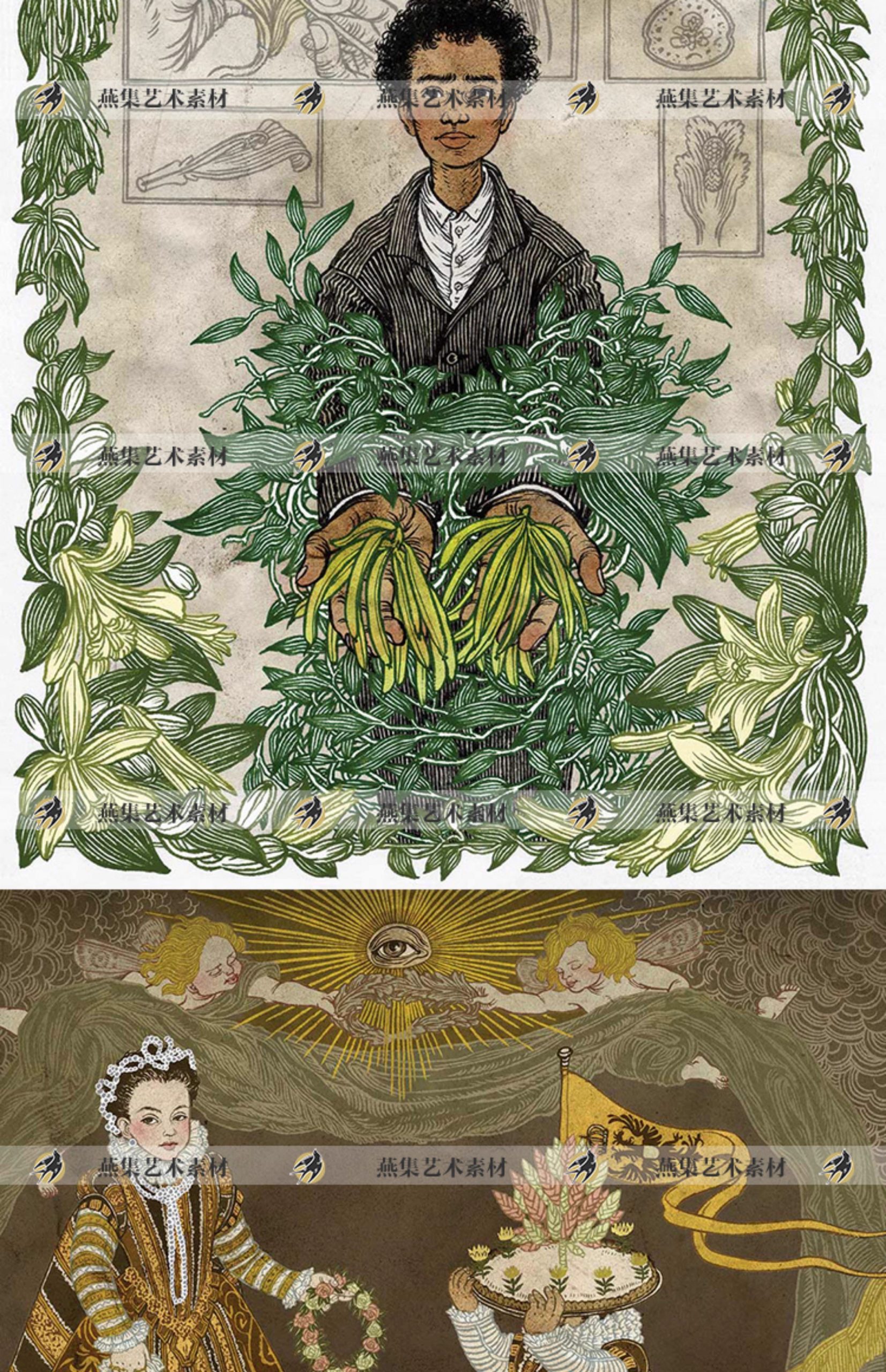 图片[10]-2240幅，清水裕子Yuko Shimizu插画合集 浮世绘线稿草图绘画艺术素材图片-美肚杀分享