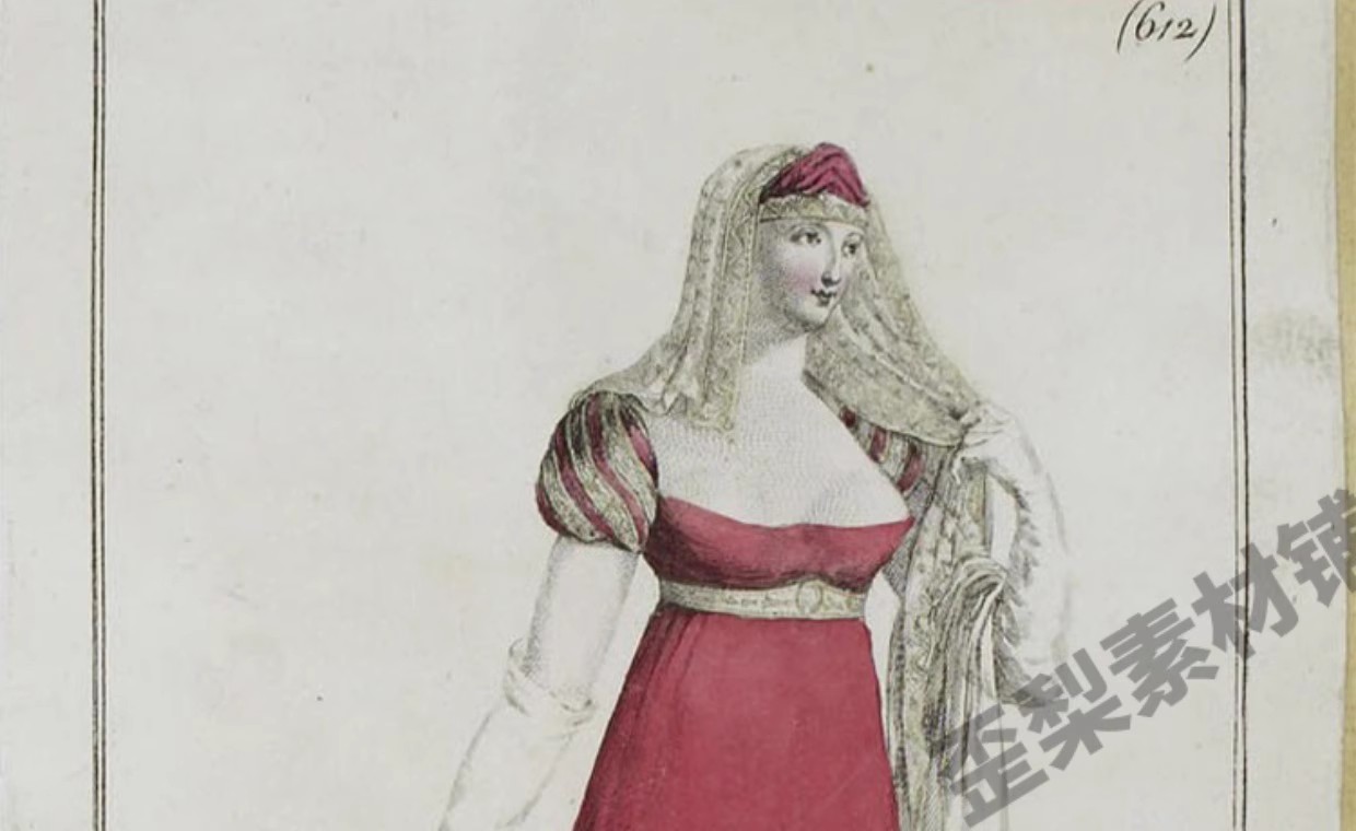 图片[10]-120幅，FashionPlates1804-1805欧美时装手账电子版图片素材junk journal-美肚杀分享