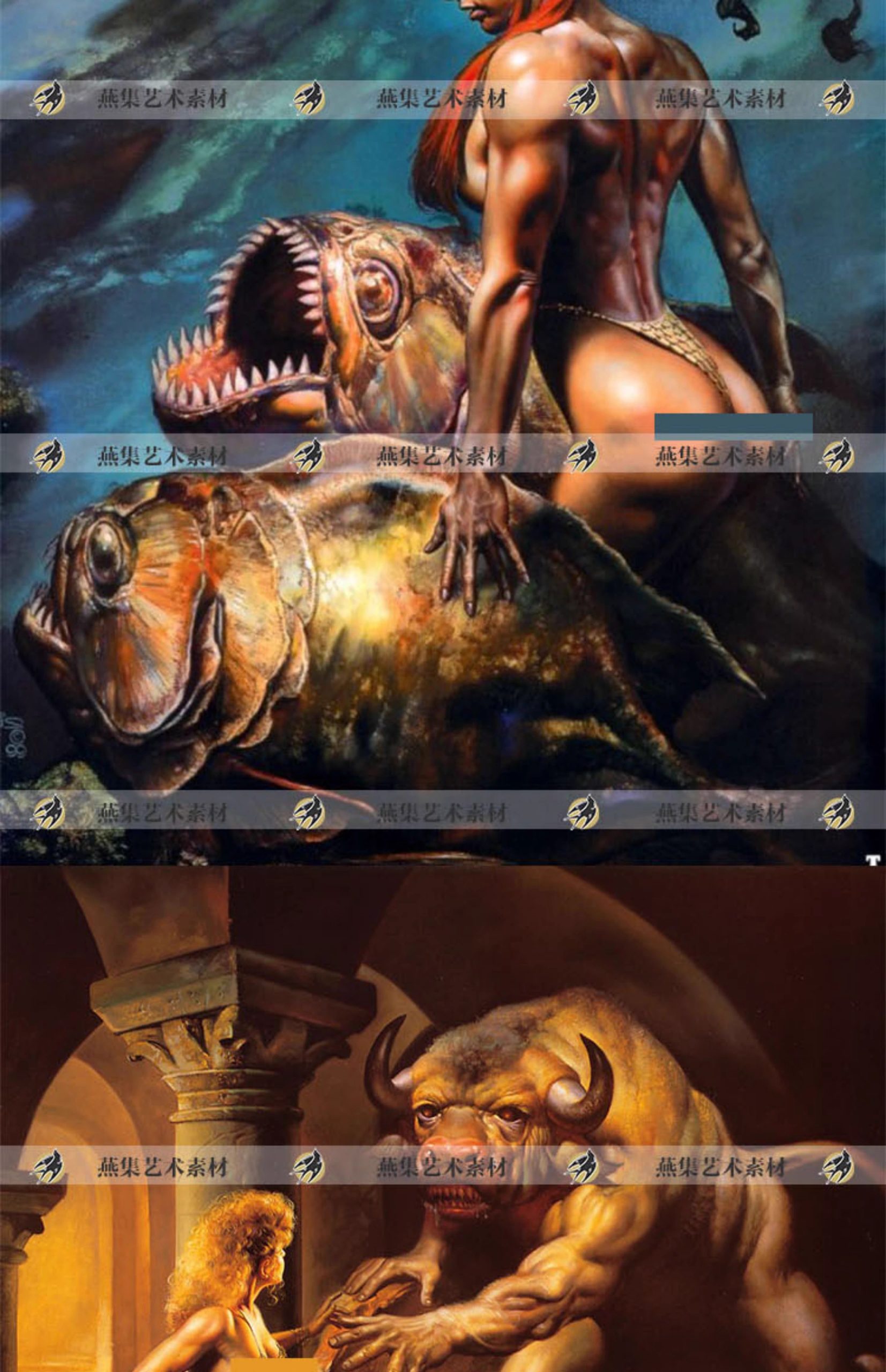 图片[10]-1000幅，Boris Vallejo艺术CG科幻插画 幻想英雄美女角色设定美术资料素材-美肚杀分享