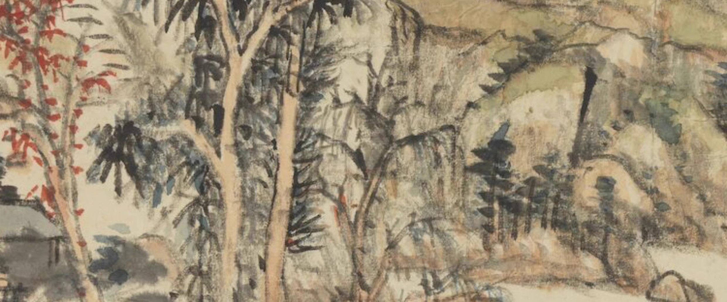 图片[11]-121幅，清 王原祁绘画作品合集 摹古山水册辋川图西湖十景图高清图片素材-美肚杀分享