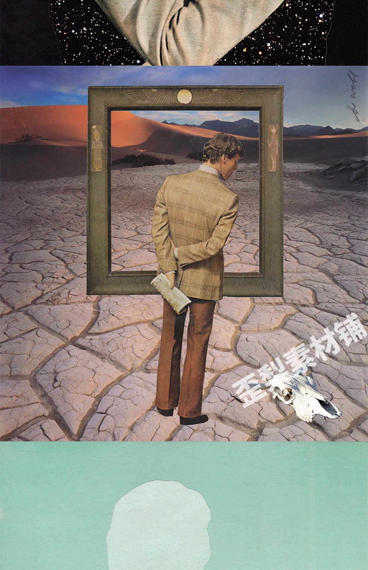 图片[10]-255幅，乔韦伯 Joe Webb 英国超现实主义拼贴画大师作品集插画图片素材-美肚杀分享
