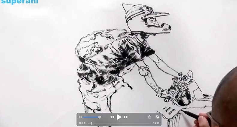 图片[13]-金政基速写线描稿手稿图集 视频教程动画插画临摹电子图片素材-美肚杀分享