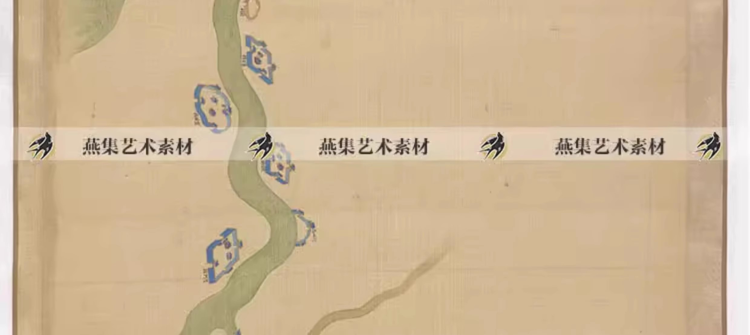 图片[15]-清代大运河地图古代老地域隋唐水路舆图参考资料高清电子图片素材-美肚杀分享