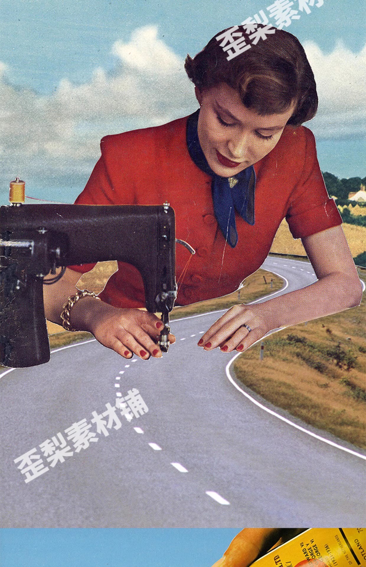 图片[14]-255幅，乔韦伯 Joe Webb 英国超现实主义拼贴画大师作品集插画图片素材-美肚杀分享