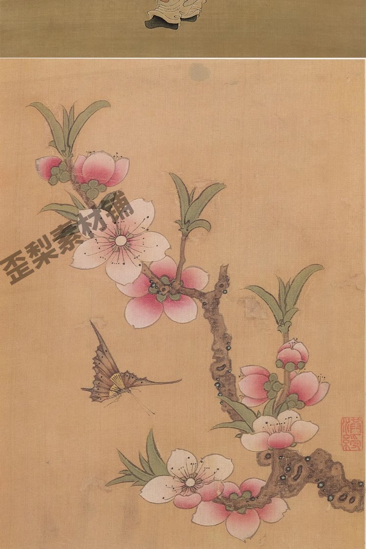 图片[17]-232幅，明 陈洪绶绘画作品合集 花鸟册荷花鸳鸯图蕉林酌酒图高清图片素材-美肚杀分享