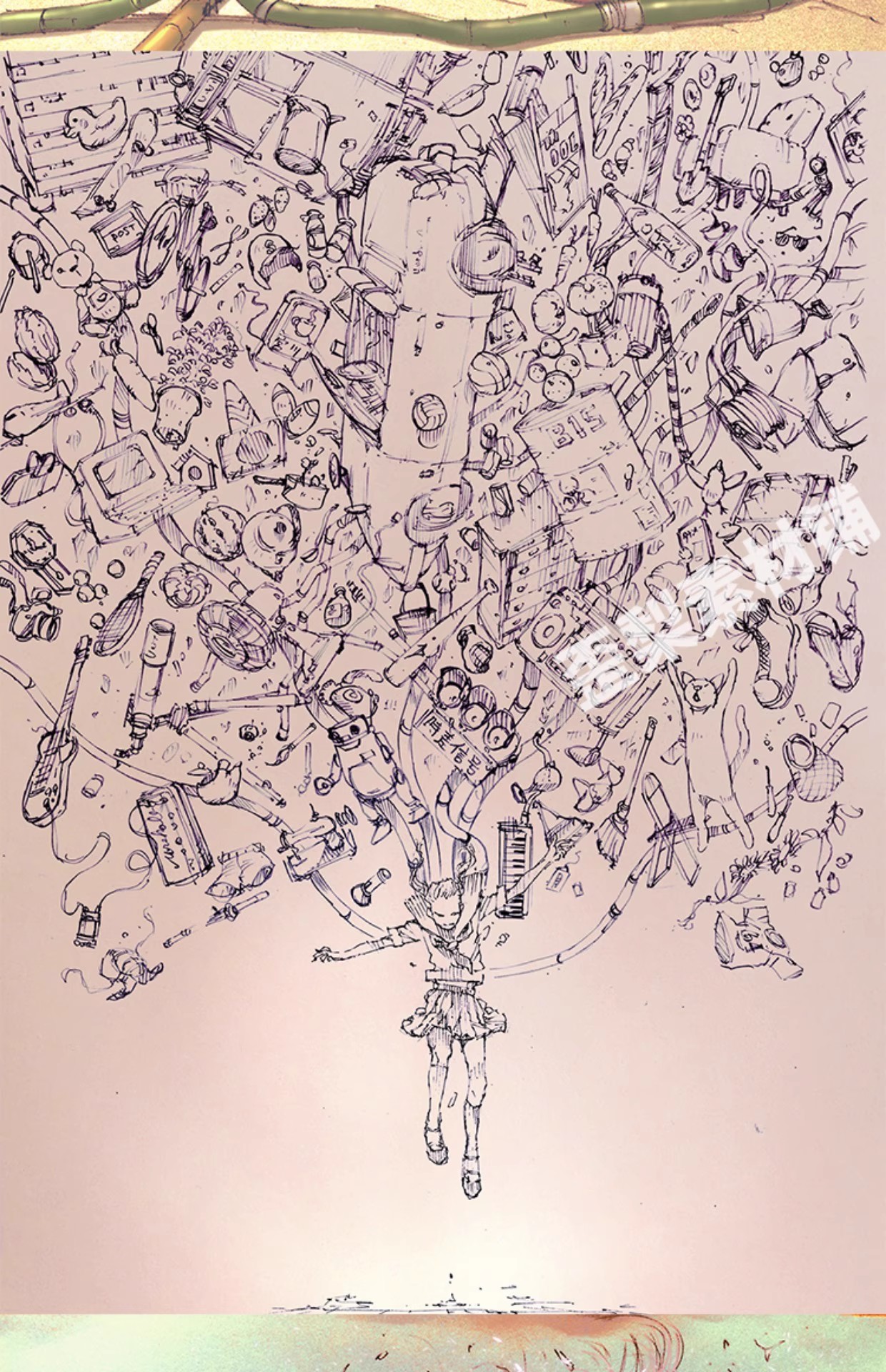 图片[17]-131张，线条大师 Akira Miyagawa绘画 插画线稿草稿等美术电子图片参考-美肚杀分享
