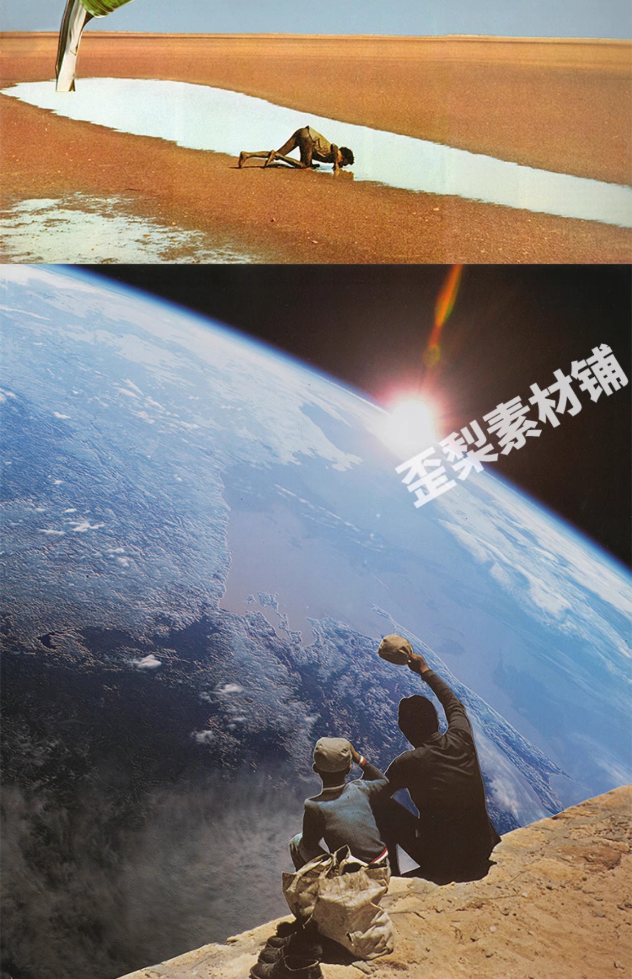 图片[16]-255幅，乔韦伯 Joe Webb 英国超现实主义拼贴画大师作品集插画图片素材-美肚杀分享