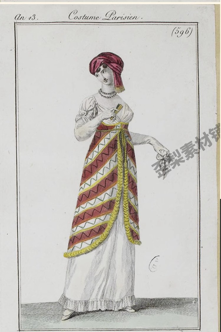 图片[19]-120幅，FashionPlates1804-1805欧美时装手账电子版图片素材junk journal-美肚杀分享